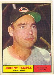 1961 Topps Baseball Cards      155     Johnny Temple